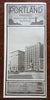 Portland Maine 1929 Chamber of Commerce illustrated travel brochure tourist map
