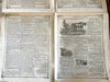 American Agricultural Prairie Newspapers 1864-74 Lot of 3 period advertisements