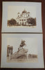 St. Petersburg Russian Statue & Catherine the Great c. 1880's Lot x 2 photos