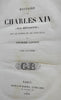History of Charles XIV King of Sweden & Norway 1858 French leather 3 vol set