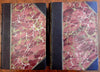 Scottish Poetry Collection prior to 1600- lovely 1874 2 volume leather set