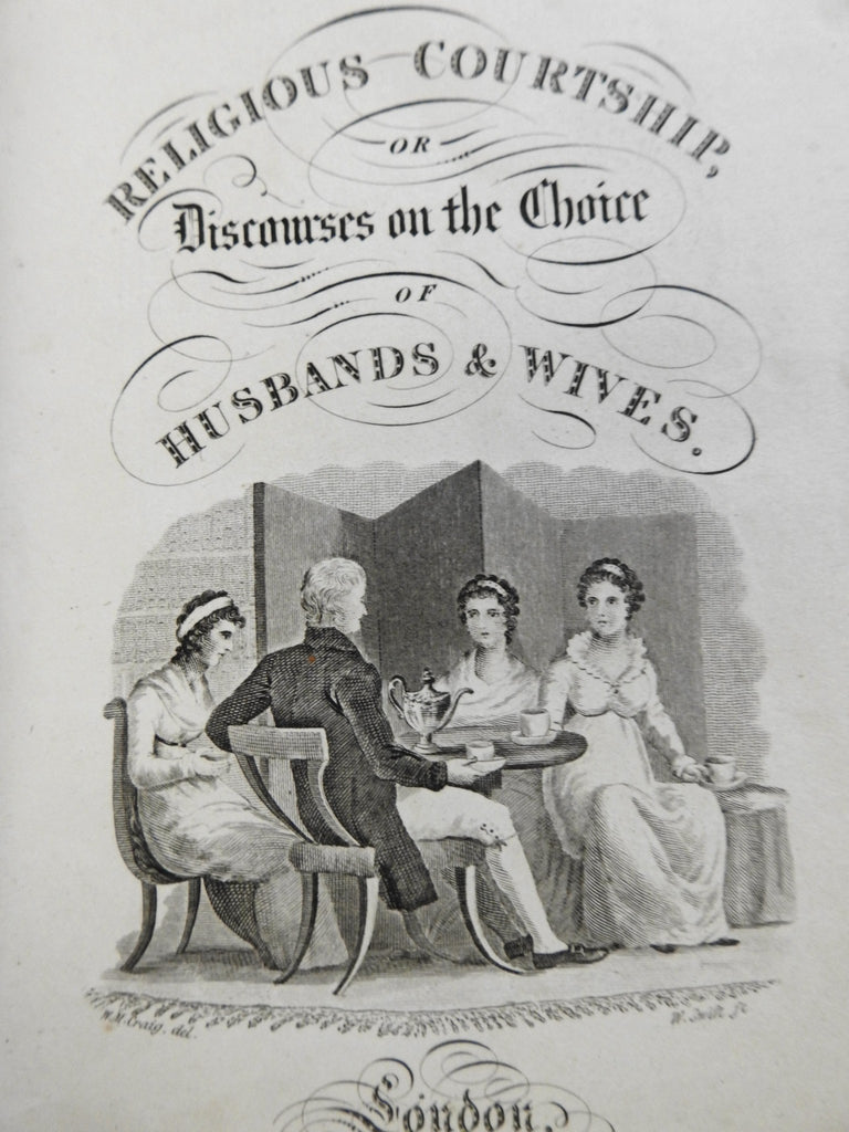 Courtship Choice of Husbands & Wives Slave kneeling 1824 life advice rare book