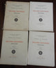rare French armorial leather book bindings 1925 Olivier 30 vol. set 2685 plates