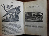Indians dogs birds flowers 6 chap books c.1840's Merrill juvenile picture book