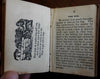 Indians dogs birds flowers 6 chap books c.1840's Merrill juvenile picture book