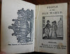 Indians dogs birds flowers 6 chap books c.1840's Merrill juvenile picture book