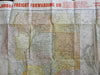 California state c.1910 Judson Freight RR rare large color pocket map