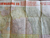 California state c.1910 Judson Freight RR rare large color pocket map
