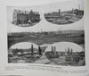 St. Louis Missouri c.1909 rare promotional business souvenir urban street scenes