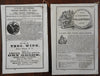 Herric's Patent medicine almanacs for 1868 & 1870 Lot of 2 seasonal booklets