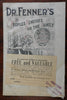 Michigan 1905 Dr. Fenner's Family Remedies rare patent medicine cook book promo