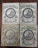 Dr. Jayne's Medical Almanac 1900-1914 lot x 4 illustrated patent medicine ads