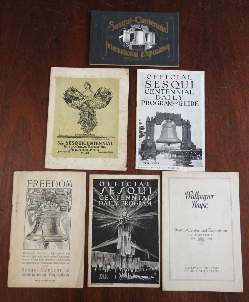 Philadelphia 1926 American Sesqui-Centennial Souvenir Programs & Album lot x 6