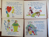 Held- Flapper Girl Valentines c. 1920-30's Lot x 24 American cartoon humor cards