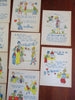 Held- Flapper Girl Valentines c. 1920-30's Lot x 24 American cartoon humor cards