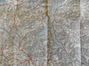 Lugano Switzerland c.1910 detailed city plan Hotel Garni Walter German tourism