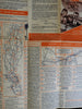 Cabin Trails American Road Atlas 1940 Tourism pamphlet w/ maps Roy A. Walker's