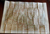 Pyrenees France Automobilistes Bicyclists route map c. 1913 large Taride map