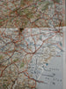 Pyrenees France Automobilistes Bicyclists route map c. 1913 large Taride map