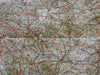 Pyrenees France Automobilistes Bicyclists route map c. 1913 large Taride map