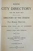 Keene New Hampshire 1907-8 Local Business & Citizen Directory lg. city plan map