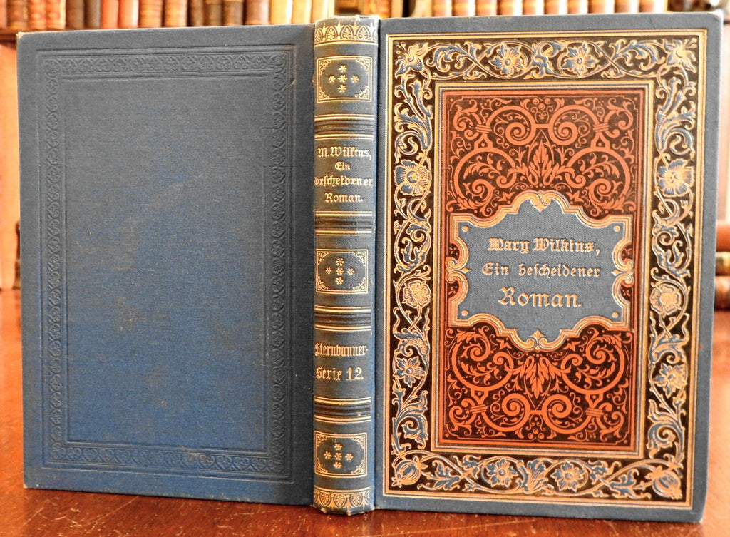 Mary Wilkins Novel 1893 German decorative art nouveau book binding