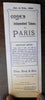 Thomas Cook's Independent Tickets to Paris 1909 tourist travel guide tourism