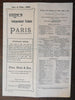 Thomas Cook's Independent Tickets to Paris 1909 tourist travel guide tourism
