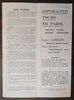 Thomas Cook's Independent Tickets to Paris 1909 tourist travel guide tourism