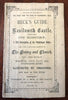 Kenilworth Castle United Kingdom c.1890 illustrated souvenir tourist guide & map