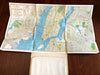 Hagstrom's Map of New York c. 1940-50's tourist's road map parks cemeteries