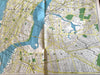 Hagstrom's Map of New York c. 1940-50's tourist's road map parks cemeteries