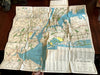 Hagstrom's Map of New York c. 1940-50's tourist's road map parks cemeteries