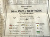 Hagstrom's Map of New York c. 1940-50's tourist's road map parks cemeteries