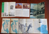 Scandinavia Tourist Denmark Norway Belgium Oslo Brussels 1950's Lot x 5 maps