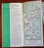 Scandinavia Tourist Denmark Norway Belgium Oslo Brussels 1950's Lot x 5 maps