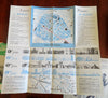 Scandinavia Tourist Denmark Norway Belgium Oslo Brussels 1950's Lot x 5 maps