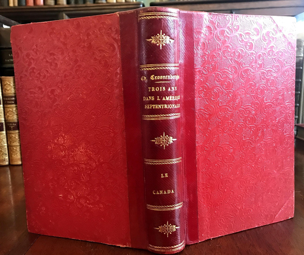 Travels in Canada 1892 Croonenberghs Jesuit Traveler illustrated leather book