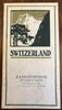 Switzerland Hints for Travelers c. 1930's illustrated photo guide book