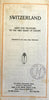 Switzerland Hints for Travelers c. 1930's illustrated photo guide book