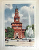 Milano Views Street Scenes & Views c 1930 Grossi souvenir album 12 color plates
