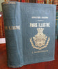 Paris Illustrated rare guide book 1863 Joanne pictorial w/ large city plan map