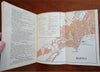 Naples Italy Napoli c. 1951 Illustrated Travel Brochure w/ map Tourist's Carnet