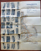 Massachusetts Industry Agriculture c. 1930 promo brochure w/ airport map