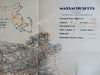 Massachusetts Industry Agriculture c. 1930 promo brochure w/ airport map
