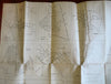 Gloucester County New Jersey 1944 detailed folding large color county map