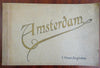 Amsterdam Holland Netherlands c. 1890's Vlieger beautiful souvenir 24 city views