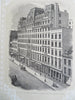 New York City Famous Buildings Churches Street Scenes 1871 Lot x 10 litho prints