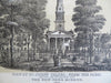 New York City Famous Buildings Churches Street Scenes 1871 Lot x 10 litho prints