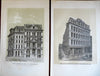 New York City Famous Buildings Parks Street Scenes 1869 Lot x 10 litho prints